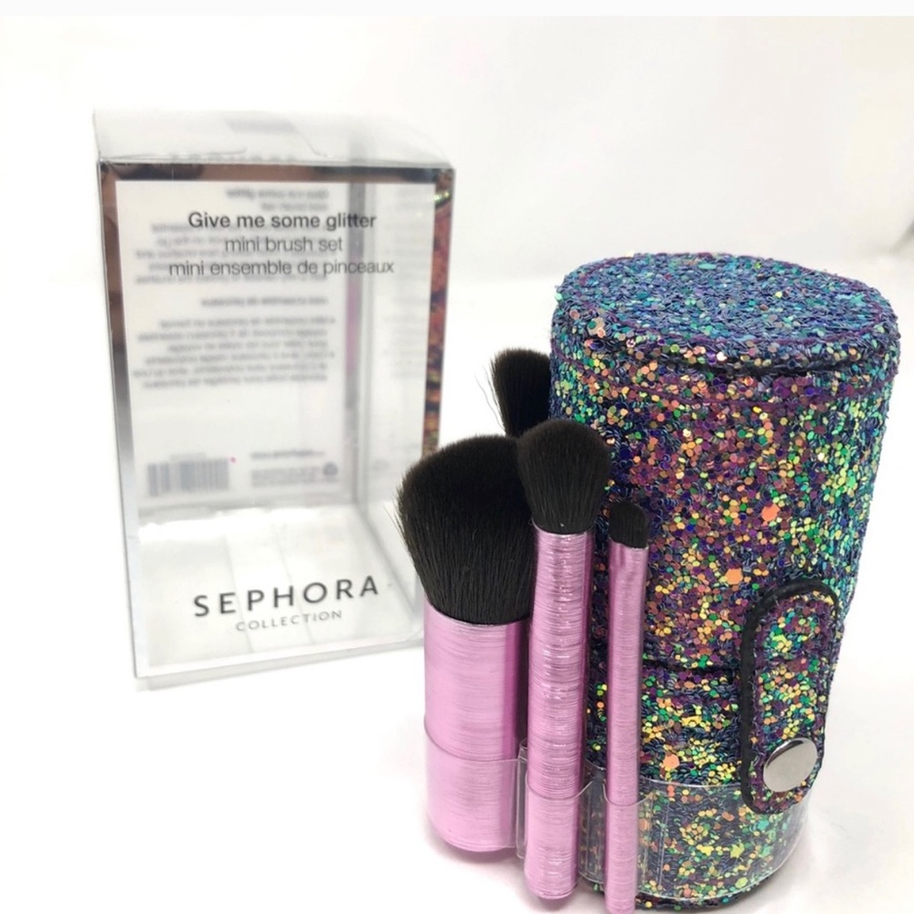 Sephora glitter mini brush set